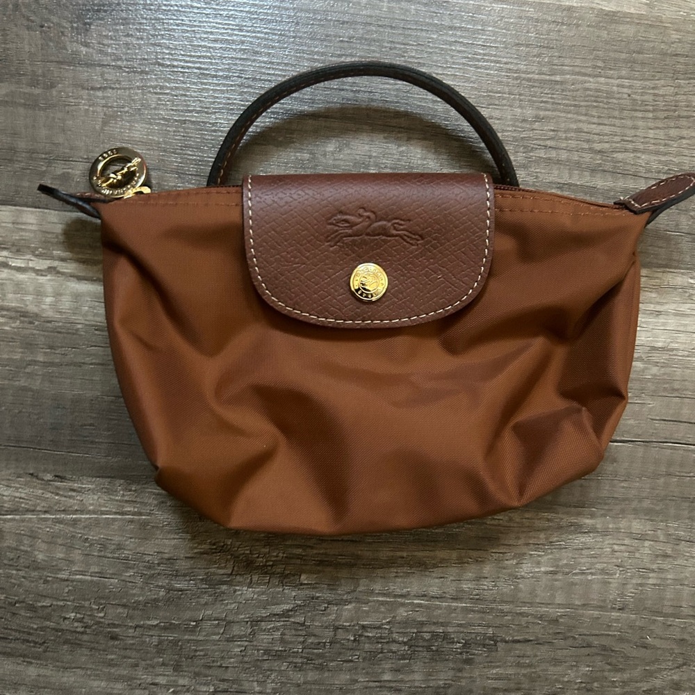 Longchamp Tan Mini Bag with Leather Accents